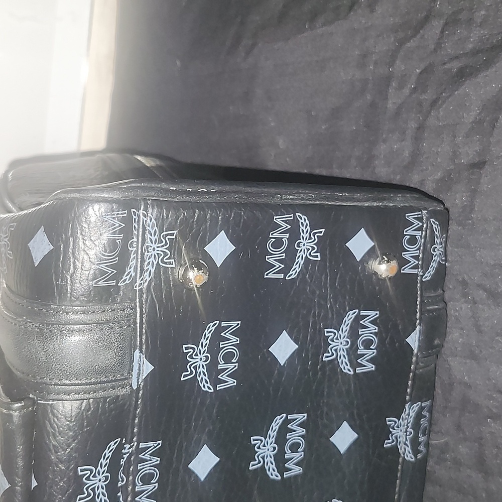 MCM Visetos Black Boston Bag - Picture 10 of 15